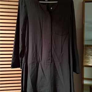 Madewell Drop Waist Shift Dress in Army Green (Sz M)